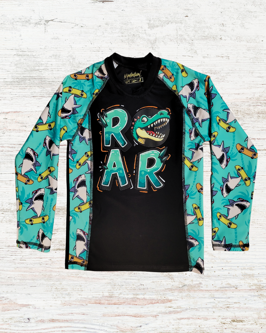 Playera manga larga protección solar niños Roar