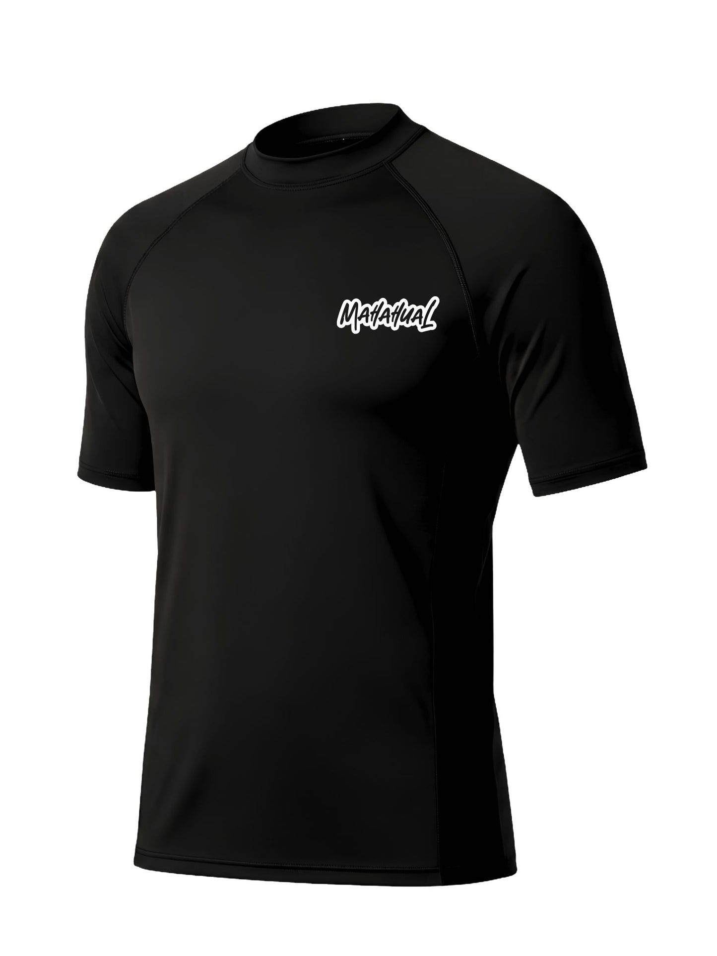 Playera UPF50+ Protección Solar hombre Rashguard negro manga corta