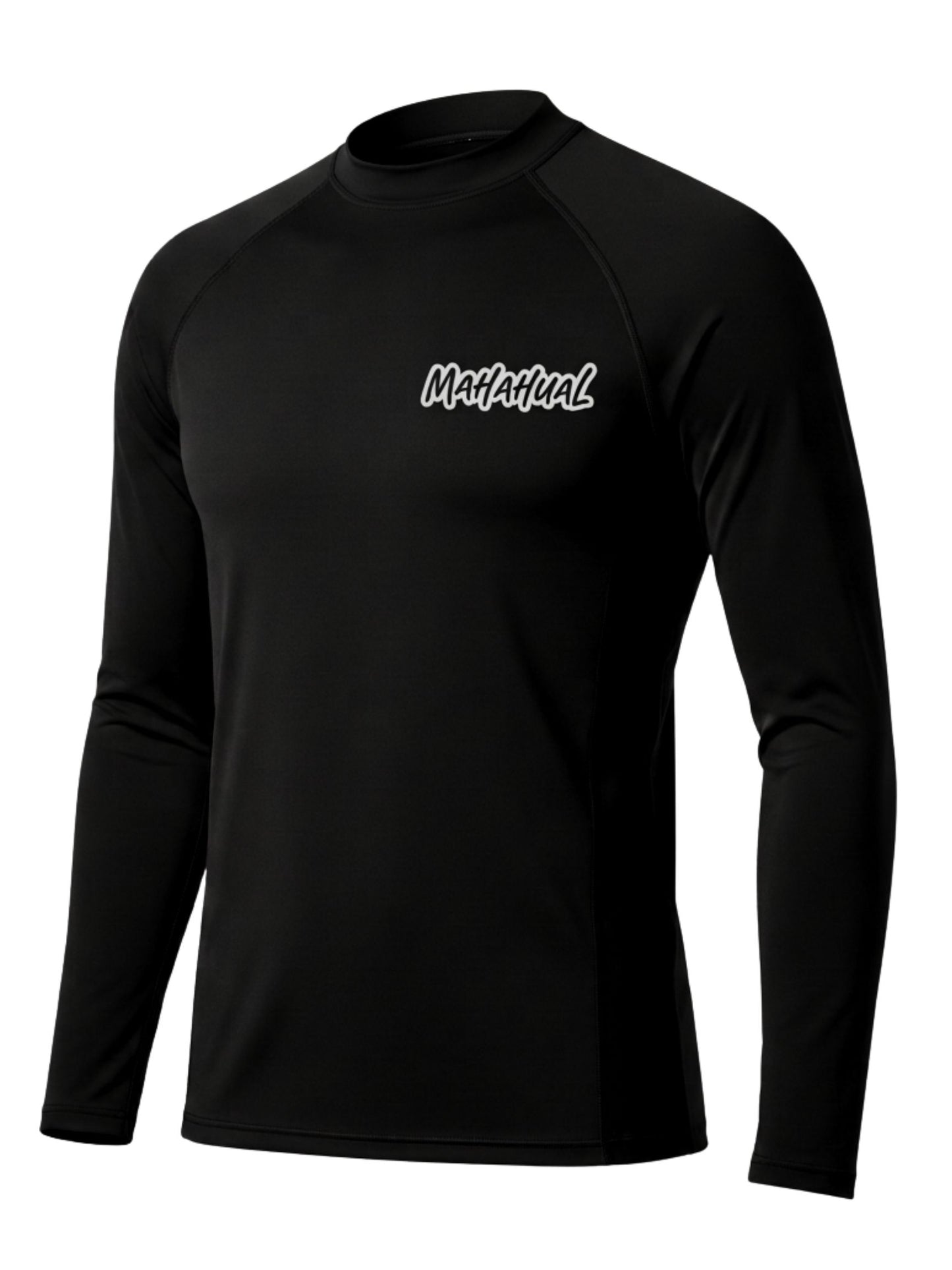 Playera UPF50+ Protección Solar hombre Rashguard negro manga larga