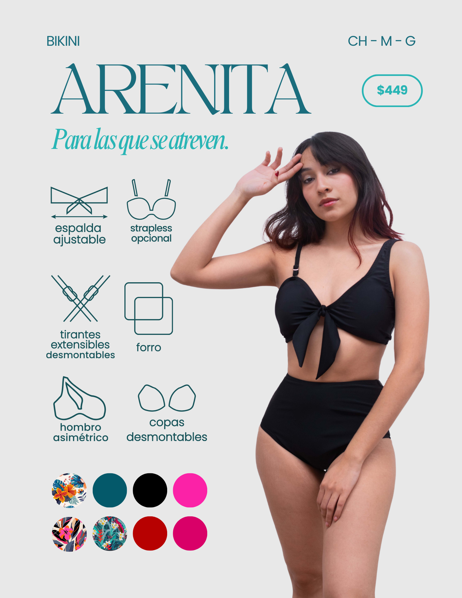 Bikini Arenita negro