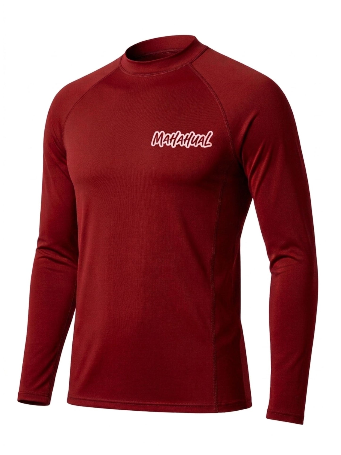 Playera UPF50+ Protección Solar hombre Rashguard rojo
