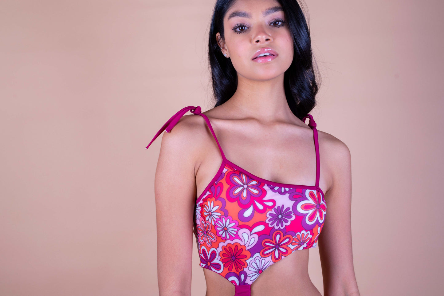 Boca cut-out flowerpower / magenta reversible