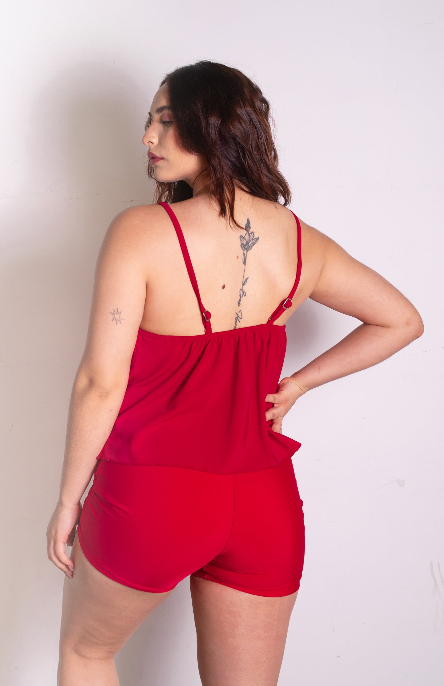Cancún blusa + short rojo