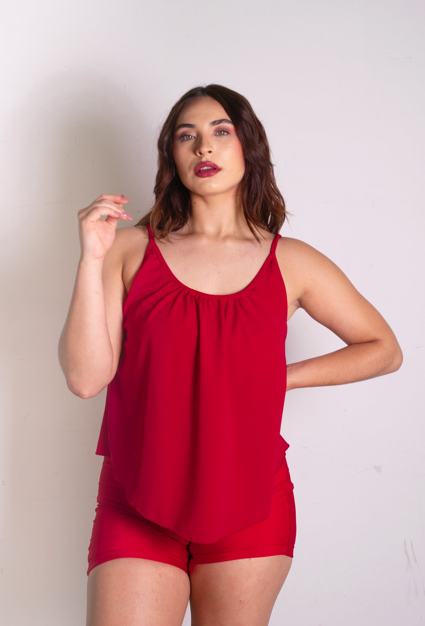 Cancún blusa + short rojo